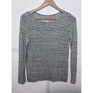 J. Crew 100% Linen Boatneck Long Sleeve Top Size XS