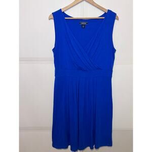 Land's End Women's Blue Sleeveless Dress Size L (14-16)