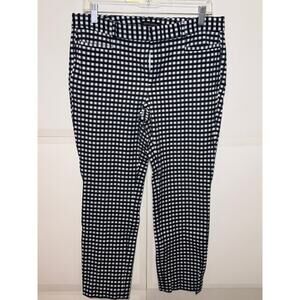 Women's Banana Republic Sloan Black & White Pant, Size 10
